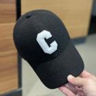 Letter C Applique Corduroy Baseball Cap