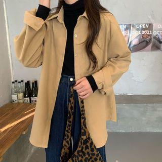 Long Sleeve Corduroy Shacket
