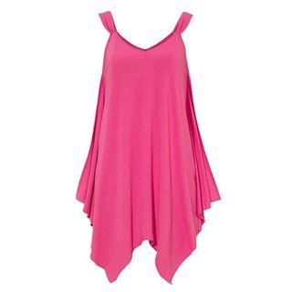 Sleeveless Asymmetric Mini Dress