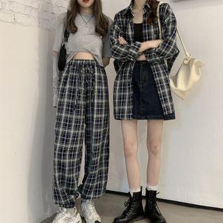 Plaid Jogger Pants / Shirt