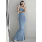 Sleeveless Slim-fit Mermaid Maxi Dress In 8 Colors