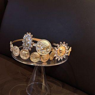 Alloy Disc Headband / Hair Clip