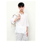Round-neck 3/4-sleeve Loose-fit M Lange T-shirt