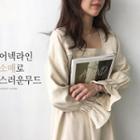 Square-neck Puff-sleeve Dress