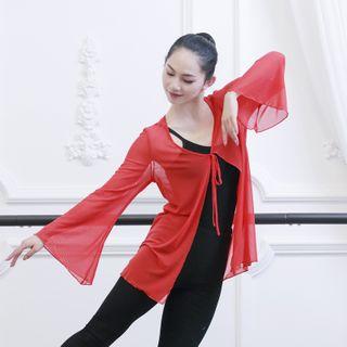 Camisole Top / Tie-front Chiffon Jacket / Leggings / Set