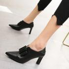 Buckle Pointy-toe High-heel Shoes