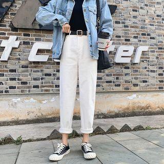 High-waist Straight Leg Corduroy Pants