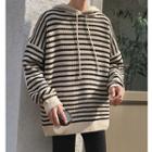 Couple Matching Striped Knit Hoodie