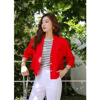 Single-breasted Tab-sleeve Blazer