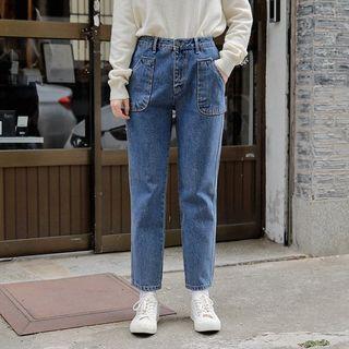 [magic Pants] Dual-pocket Tapered Jeans