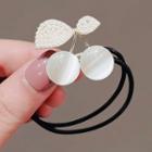Cat Eye Stone Cherry Hair Tie Ly2333 - Black & White - One Size