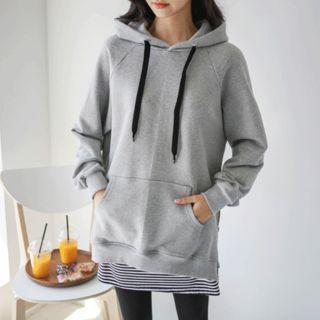 Zip-side Loose-fit Hoodie