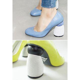 Chunky High-heel Pumps