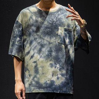 Short-sleeve Painting Effect T-shirt
