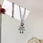 Alloy Robot Pendant Necklace 1 Piece - Necklace - One Size