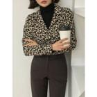 Leopard Print Blouse Brown - One Size