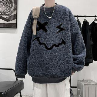 Applique Fleece Sweatshirt
