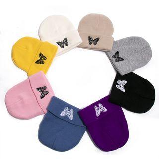 Butterfly Knit Beanie