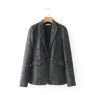 Single-button Tweed Blazer