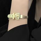 Belt Stainless Steel Layered Bracelet Gold - One Size