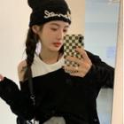 Plain Tank Top / Long-sleeve One-shoulder T-shirt