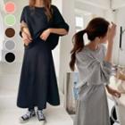 Sweatshirt & Matching Long Skirt Set