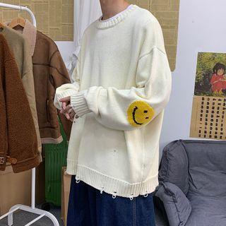 Applique Loose-fit Sweater