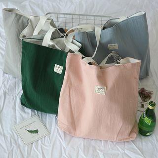 Contrast-trim Shopper Bag