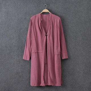 Single Button Long Light Jacket