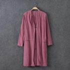 Single Button Long Light Jacket