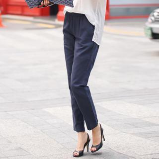 Banded-waist Pants