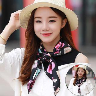 Perfume Printed Square Scarf (70*70cm)