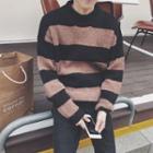 Long-sleeve Color-block Sweater