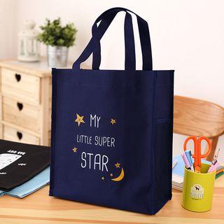 Lettering Moon & Star Lightweight Shopper Bag