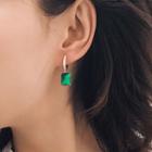 Gemstone Huggy Earring As Shown In Figure - One Size