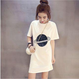 Short-sleeve Planet T-shirt Dress