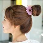 Faux Pearl Flower Accent Hair Tie
