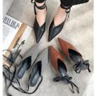 Pointy Toe Strappy Mules