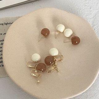 Resin Ball Stud Earring