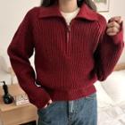 Quarter-zip Anorak Sweater
