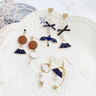 Non-matching Fuji Dangle Earring (various Designs)
