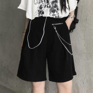 Chain Straight Leg Shorts