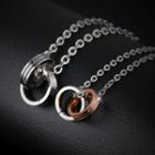 Couple Matching Layered Hoop Necklace