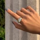 Cloud Alloy Ring 1 Pc - Gold - One Size