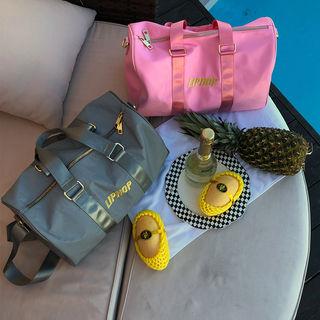 Letter Print Tote Bag With Strap