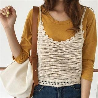 Open-knit Camisole Top