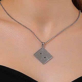 Poker Card Pendant Alloy Necklace
