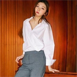 Asymmetric Buttoned Shirt