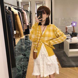 Check Light Cardigan