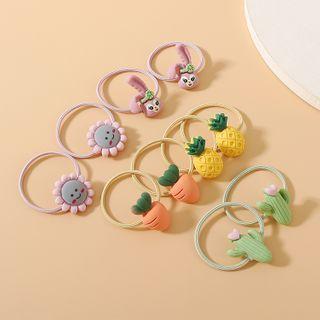 Set: Resin Hair Tie (assorted Designs)